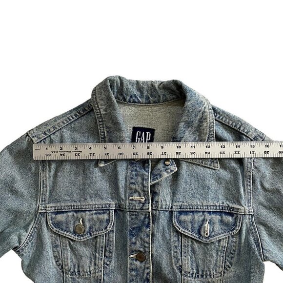 Gap | 80s Vintage Faded Blue Jean Jacket | Size: Small - Picture 6 of 8
